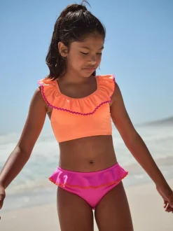 Next Pink/Orange Ruffle Bikini (3-16yrs) Discount