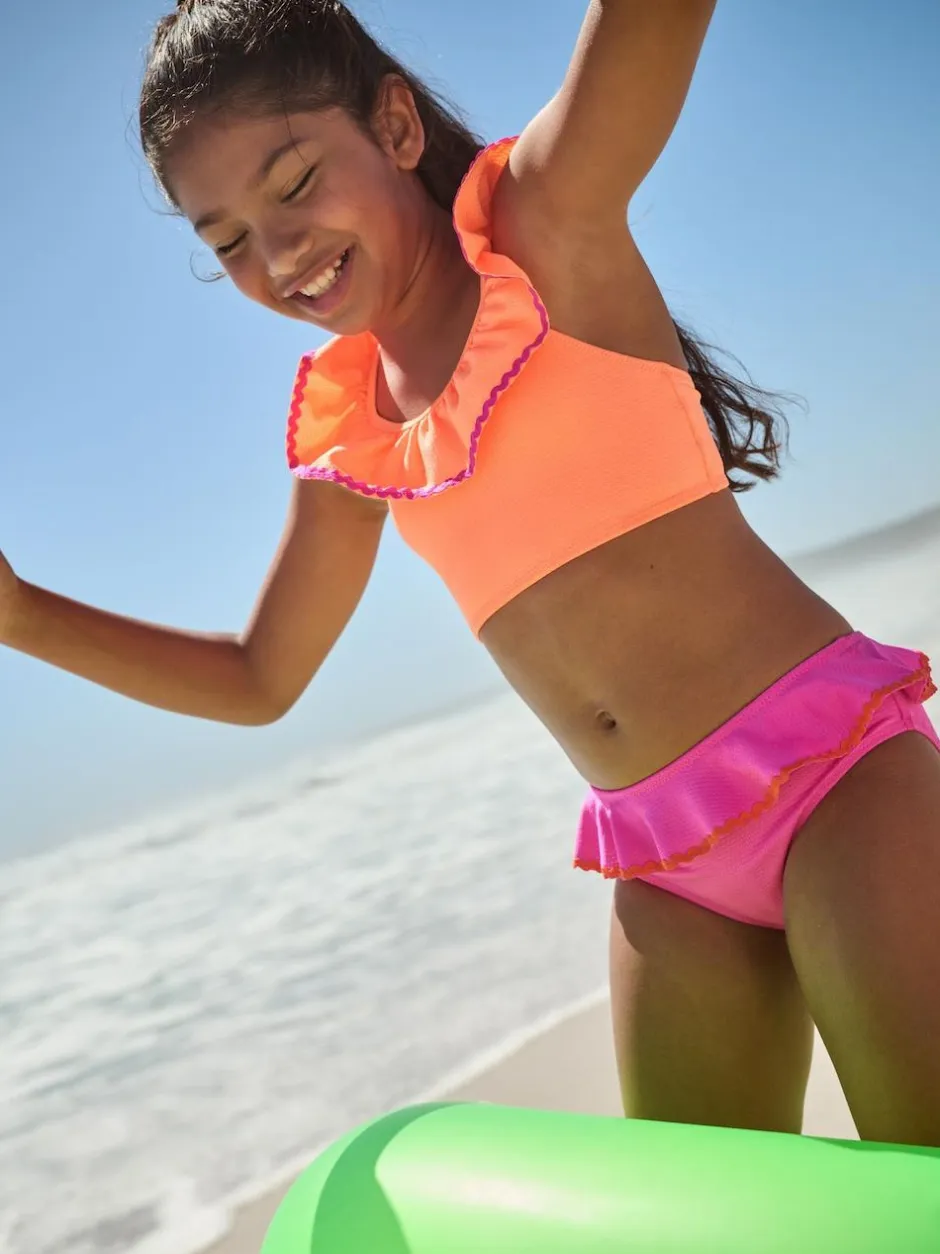 Next Pink/Orange Ruffle Bikini (3-16yrs) Discount