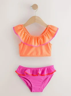 Next Pink/Orange Ruffle Bikini (3-16yrs) Discount