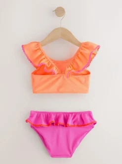 Next Pink/Orange Ruffle Bikini (3-16yrs) Discount