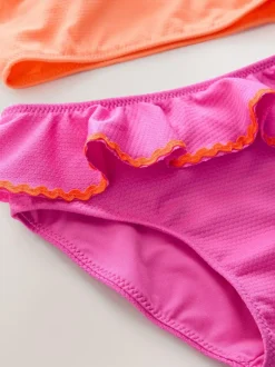 Next Pink/Orange Ruffle Bikini (3-16yrs) Discount