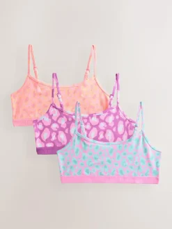 Next Crop Tops 3 Pack (5-16yrs) Pink/Purple New