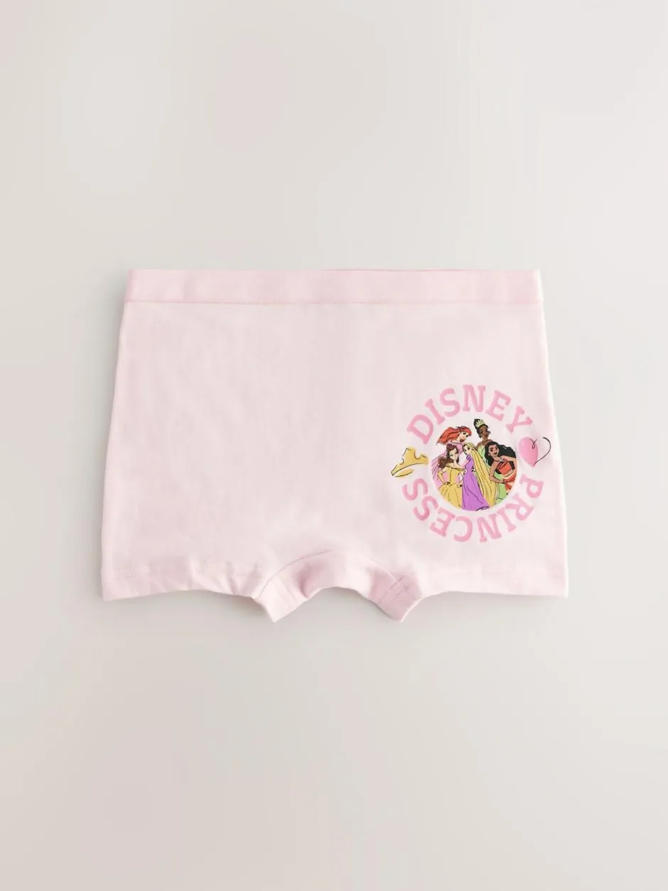Next Pink/Purple Disney Princesses Shorts Briefs 5 Pack (2-12yrs) Clearance
