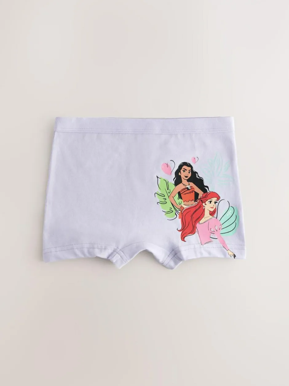 Next Pink/Purple Disney Princesses Shorts Briefs 5 Pack (2-12yrs) Clearance