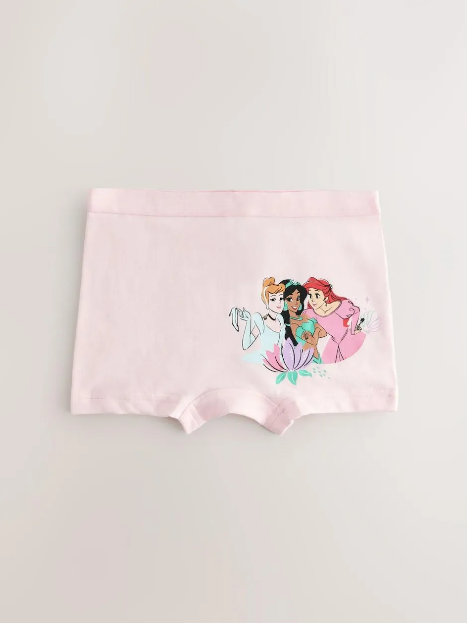 Next Pink/Purple Disney Princesses Shorts Briefs 5 Pack (2-12yrs) Clearance