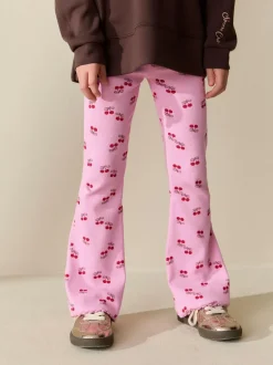 Next Pink/Red Cherry 1 Pack Rib Flare Leggings (3-16yrs) Sale