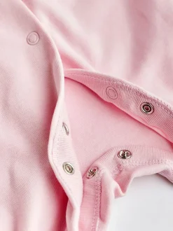 Next Pink/White 5 Pack Baby Sleepsuits (0-2yrs) Best