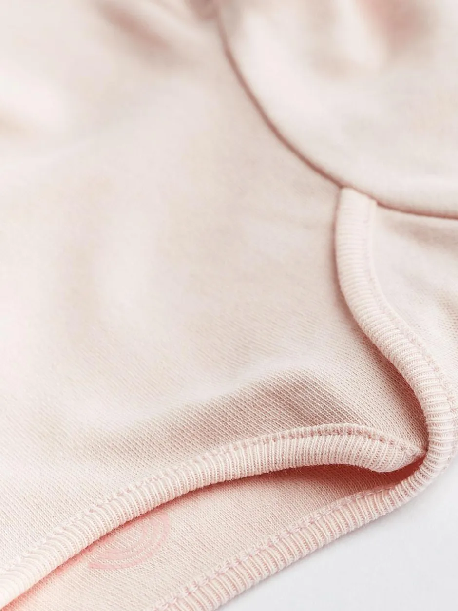Next Pink/White 5 Pack Essential Long Sleeve Baby Bodysuits Online