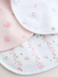 Next Pink/White Baby Bibs 3 Pack Sale