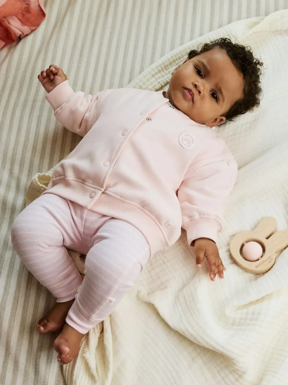Next Pink/White Baby Jacket, Top and Leggings Set 3 Piece (0mths-2yrs) Discount