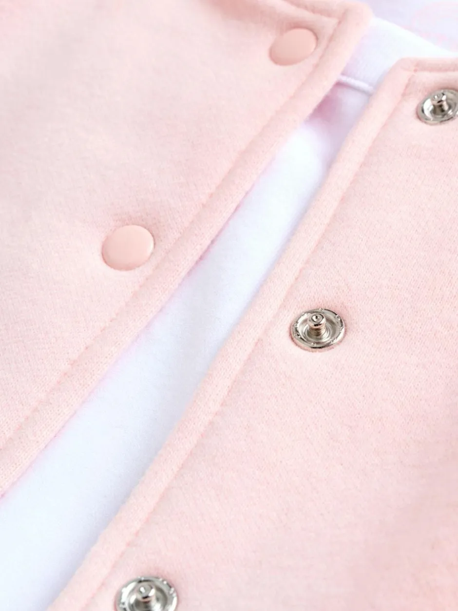 Next Pink/White Baby Jacket, Top and Leggings Set 3 Piece (0mths-2yrs) Discount