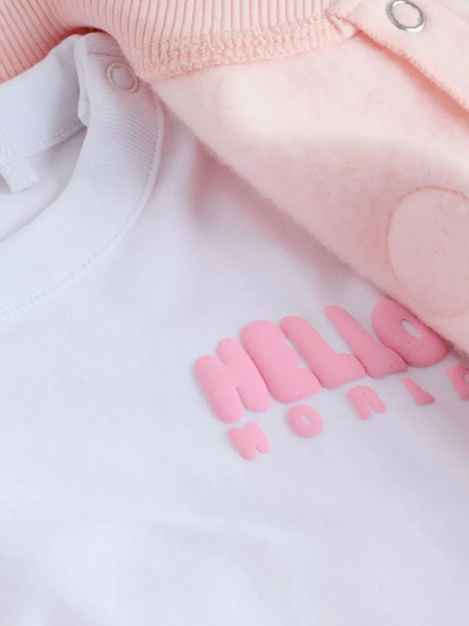 Next Pink/White Baby Jacket, Top and Leggings Set 3 Piece (0mths-2yrs) Discount