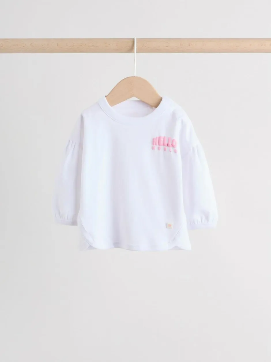 Next Pink/White Baby Jacket, Top and Leggings Set 3 Piece (0mths-2yrs) Discount