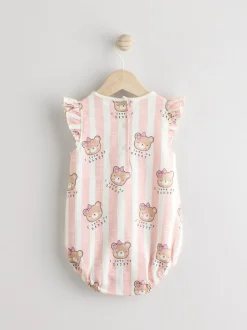 Next Baby Bloomer Romper Pink/White Stripe I Love My Daddy Online