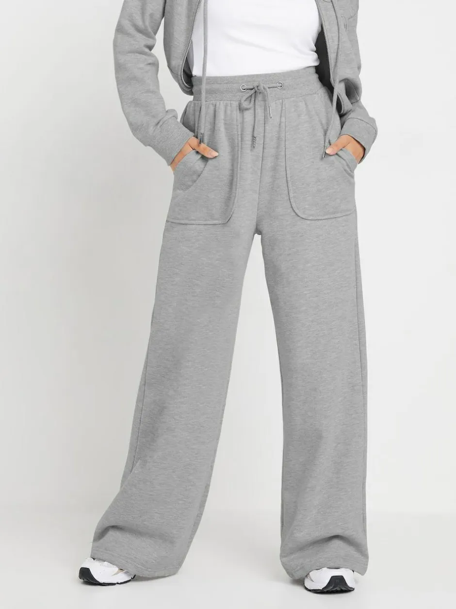 PixieGirl Petite Grey Pocket Patch Wide Leg Joggers Hot