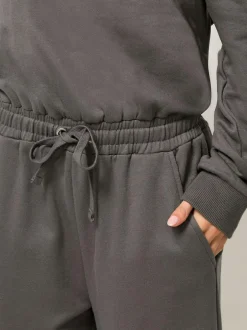 PixieGirl Petite Grey Sweat Wide Leg Jumpsuit
