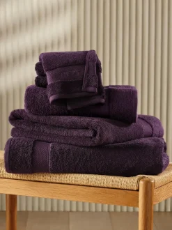 Next Egyptian Cotton Towel Plum Hot