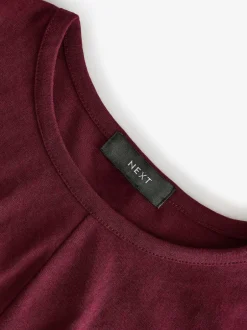Next Twist Short Sleeved T-Shirt Summer Dress Plum Purple Sale