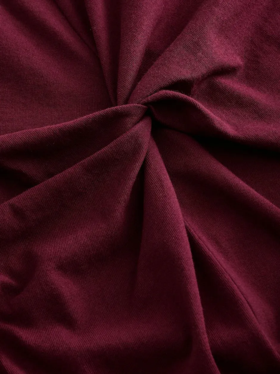 Next Twist Short Sleeved T-Shirt Summer Dress Plum Purple Sale