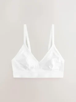 Next Bralette DD+ Ultimate Comfort Non Wire Bralettes 2 Pack Plum Purple/White Best