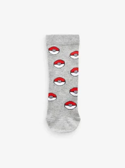 Next Pokémon Multi Gaming Cotton Rich Socks 3 Pack Clearance