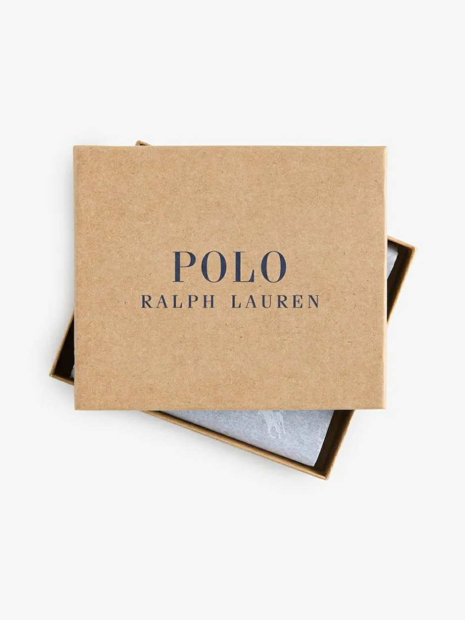 Polo Ralph Lauren Black Billfold Leather Wallet Discount