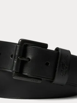 Polo Ralph Lauren Leather Pony Player Belt Black Ground Online