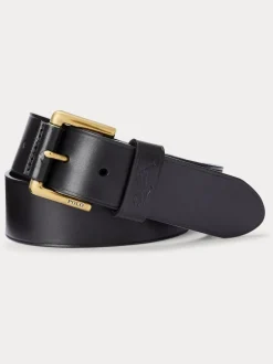 Polo Ralph Lauren Leather Pony Player Belt Black Sale