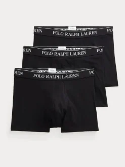 Polo Ralph Lauren Black Stretch Cotton Boxers 3 Pack Outlet