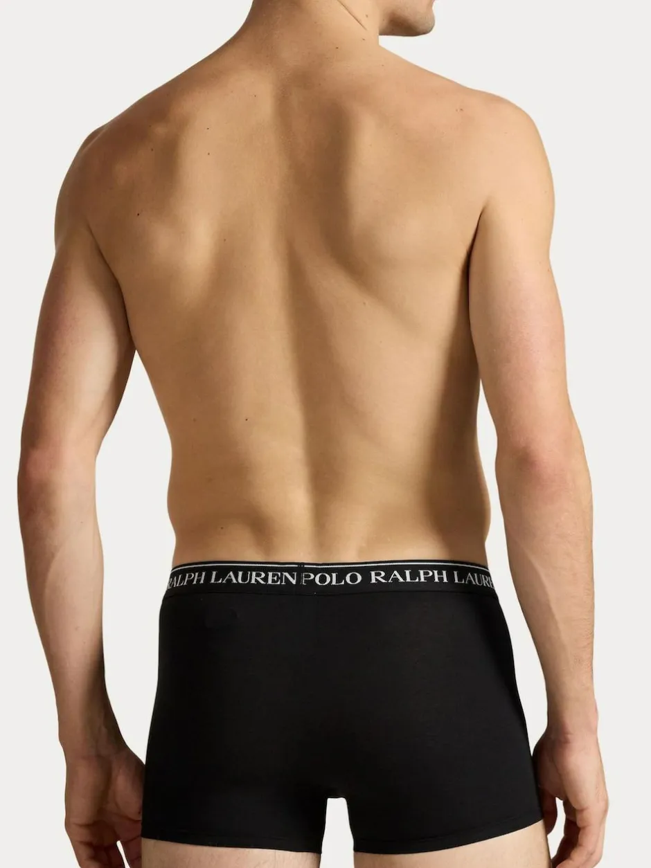 Polo Ralph Lauren Black Stretch Cotton Boxers 3 Pack Outlet
