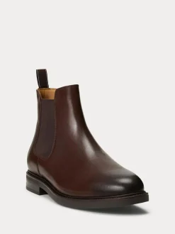 Polo Ralph Lauren Asher Chelsea Mid Cut Boots Brown Outlet