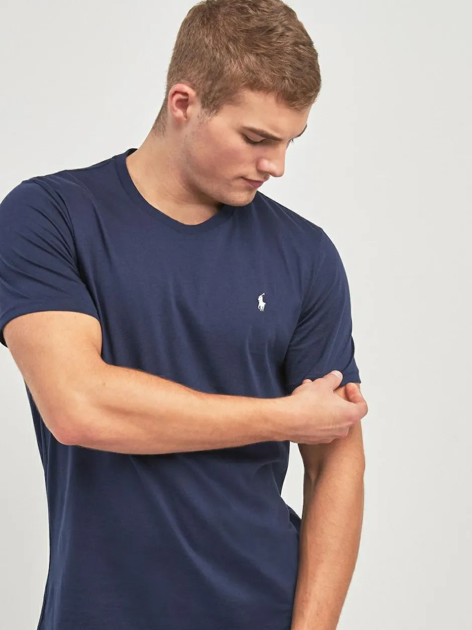 Polo Ralph Lauren Logo Cotton Jersey T-Shirt Navy Best