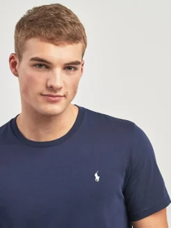 Polo Ralph Lauren Logo Cotton Jersey T-Shirt Navy Best