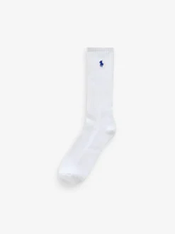 Polo Ralph Lauren Ribbed Crew Socks 6 Pack Off White Hot