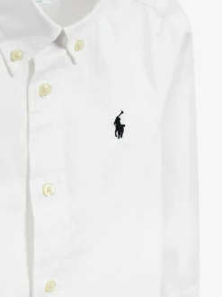 Polo Ralph Lauren White Baby Boys Oxford Shirt Online