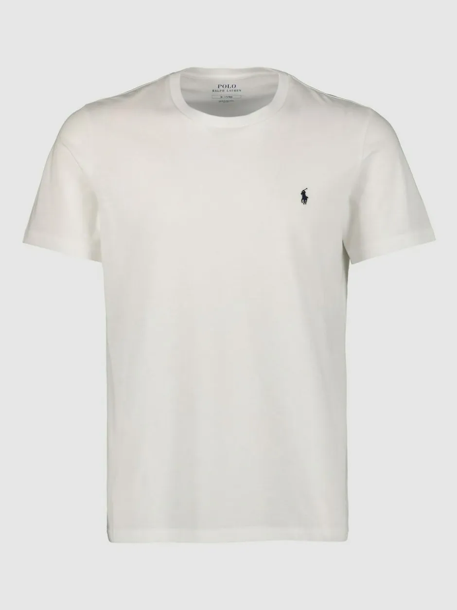 Polo Ralph Lauren Logo Cotton Jersey T-Shirt White Sale