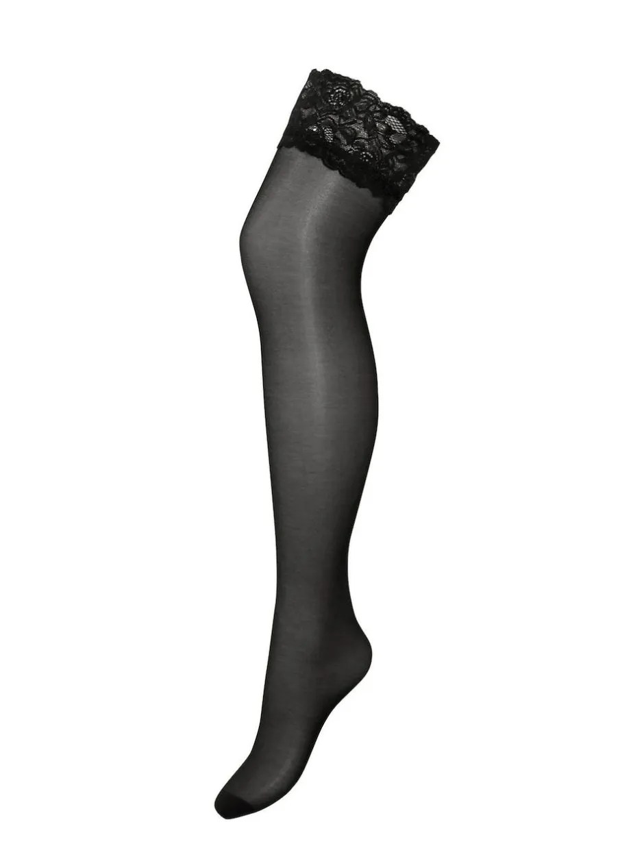 Pour Moi Adore Lace 15 Denier Top Hold-Ups Black Best