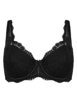 Pour Moi Balcony Fleur Balconette Bra Black New