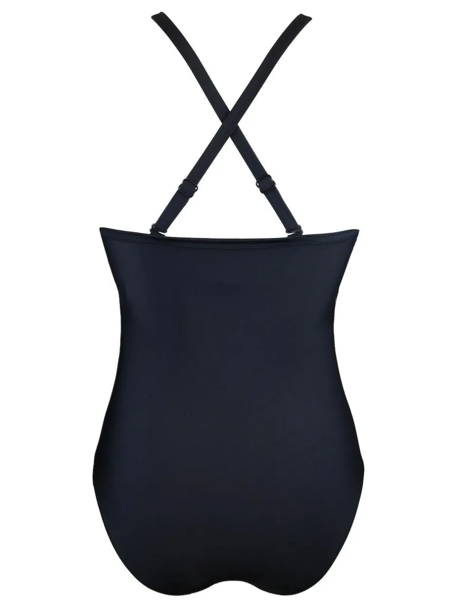 Pour Moi Beach Bound High Neck Swimsuit Black
