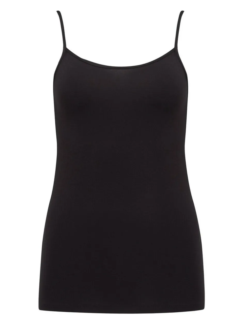 Pour Moi Cami Second Skin Thermal Black