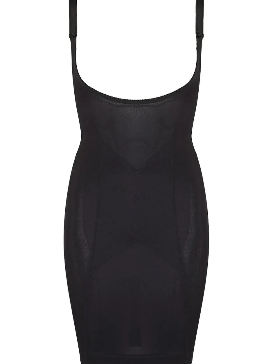 Pour Moi Black Lingerie Hourglass Shapewear Firm Tummy Control Wear Your Own Bra Slip Hot