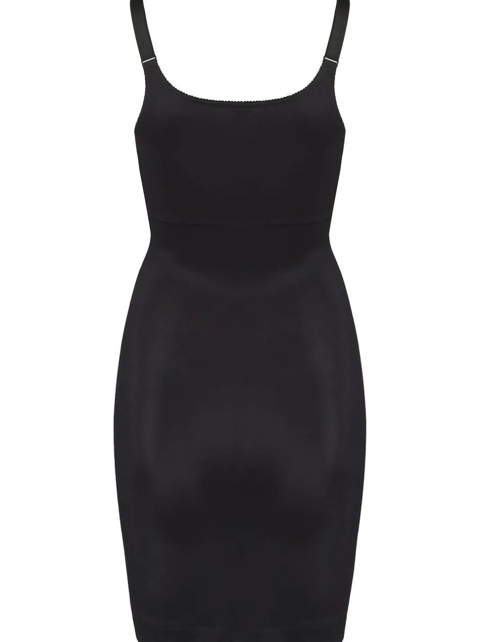 Pour Moi Black Lingerie Hourglass Shapewear Firm Tummy Control Wear Your Own Bra Slip Hot