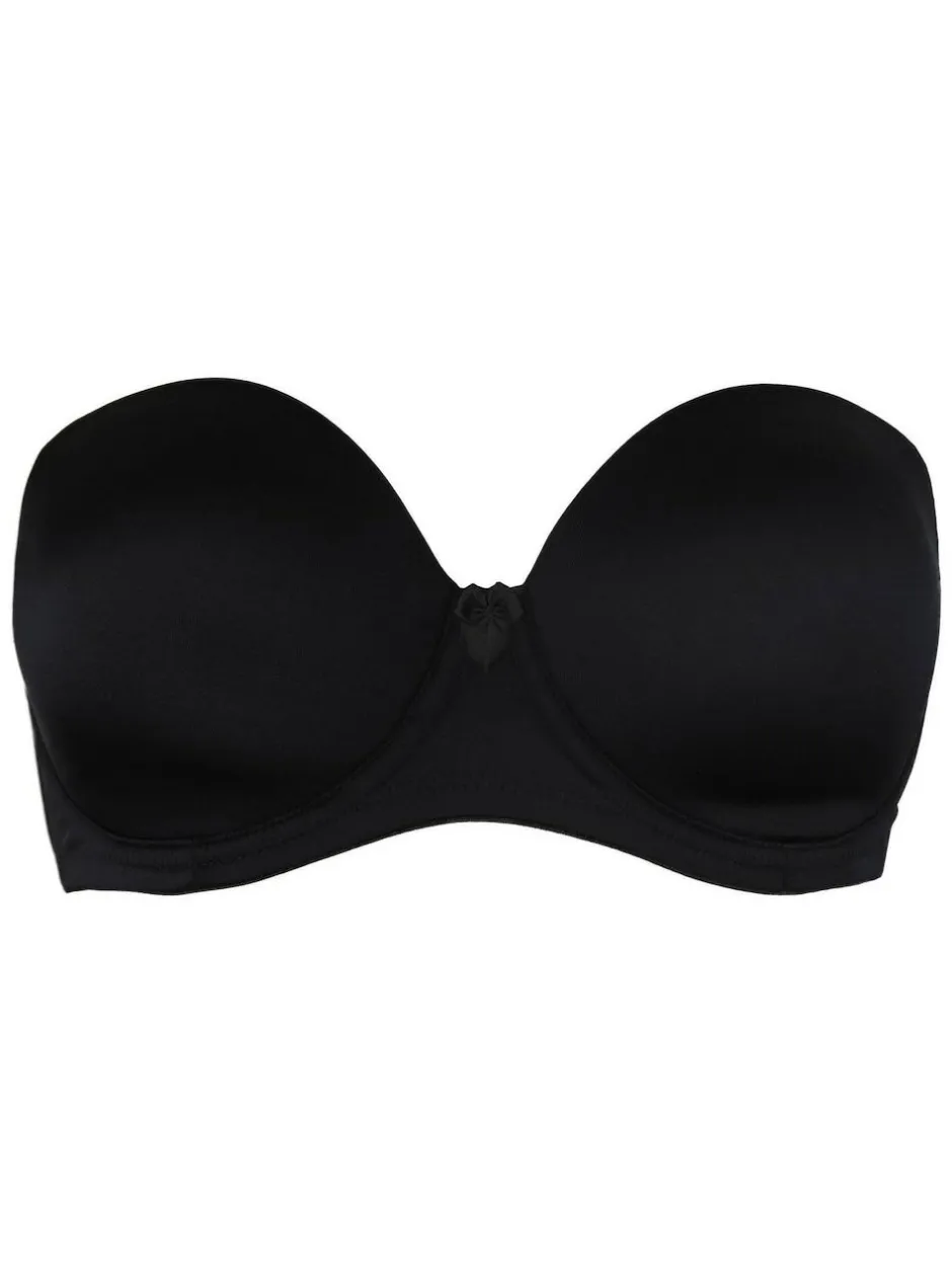 Pour Moi Strapless Definitions Bra Black Clearance