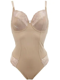 Pour Moi St Tropez Underwired Bodyshaper Brown New