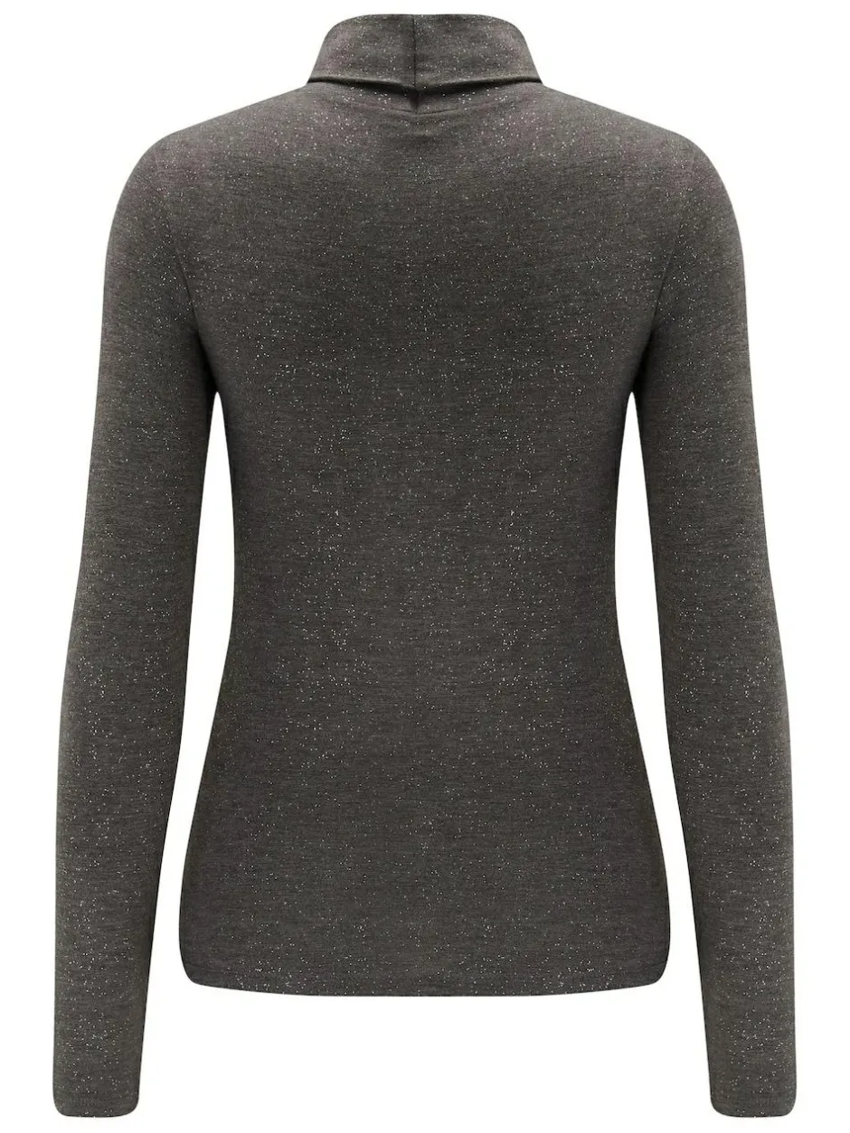 Pour Moi Roll Neck Second Skin Thermal Glitter Charcoal Sale