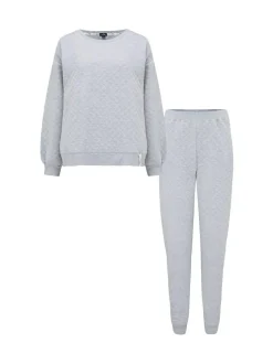 Pour Moi Grey Quilted Lounge Pyjamas
