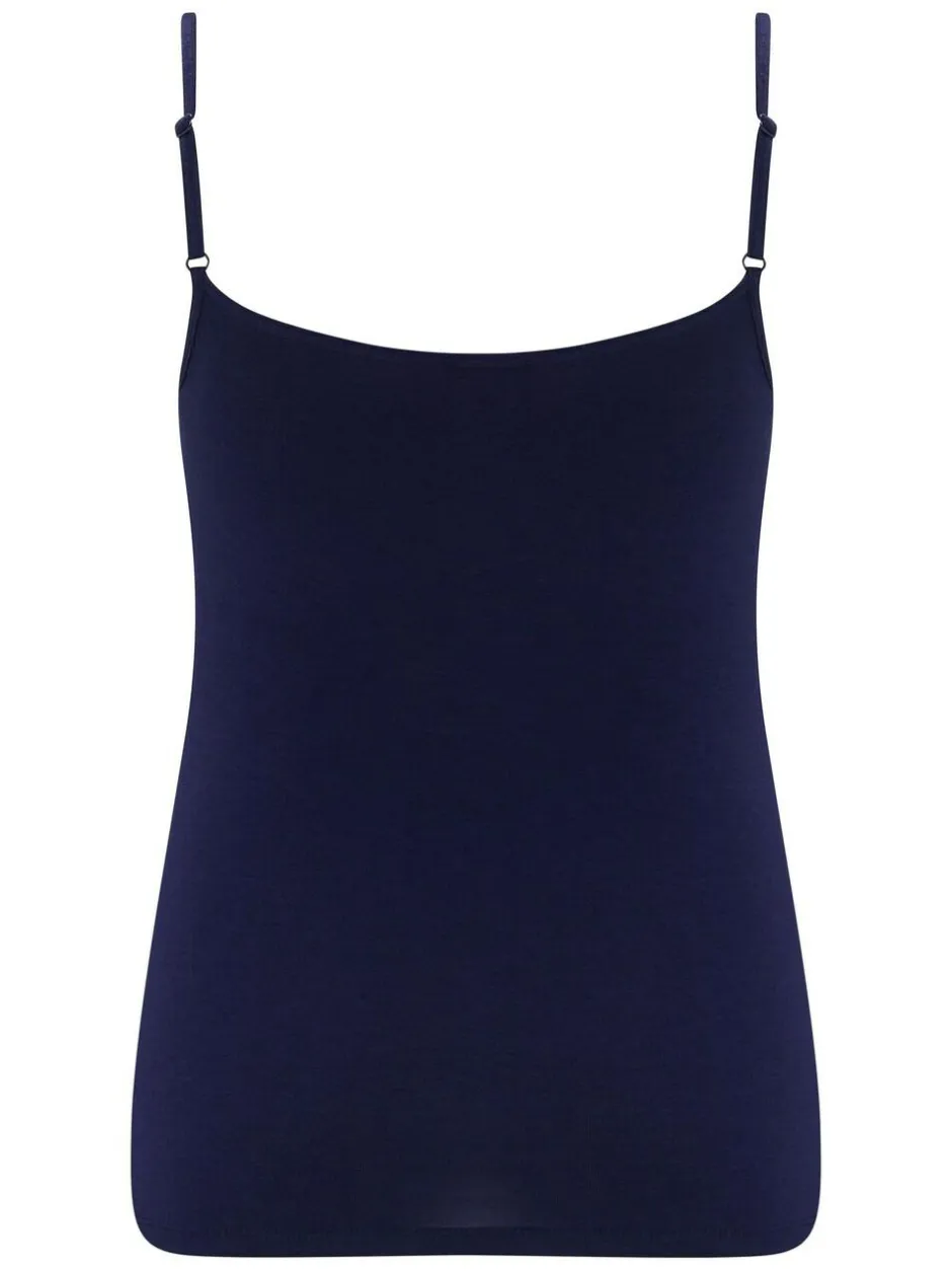 Pour Moi Cami Second Skin Thermal Navy Best