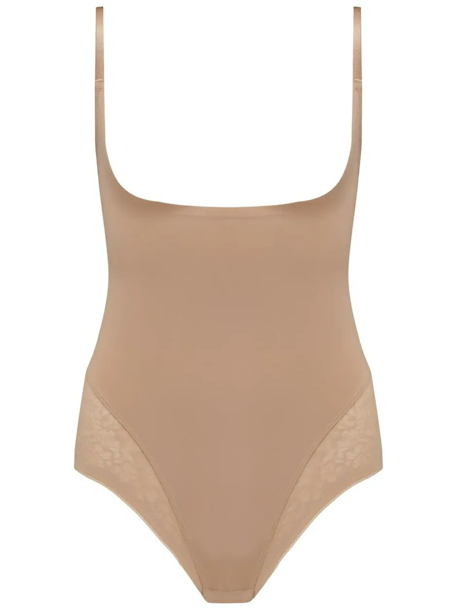 Pour Moi Effortless Tummy Control Wear Your Own Bra Body Shapewear Nude Hot