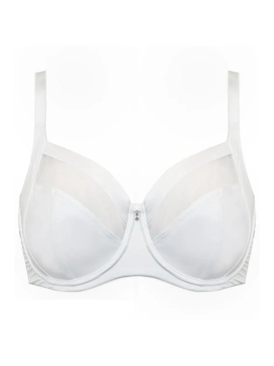 Pour Moi Viva Luxe Non-Padded Side Support Bra White Outlet