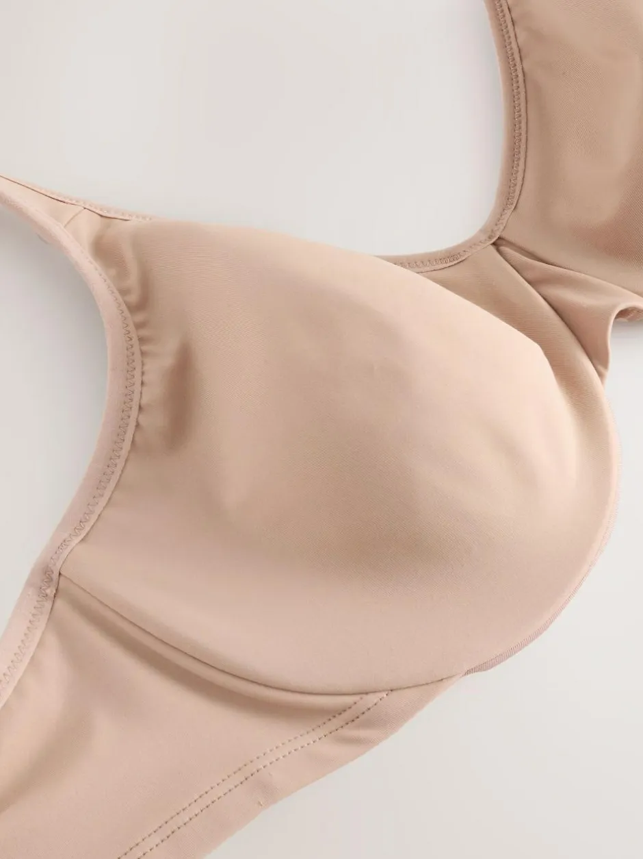 Next DD+ Supersoft Comfort Padded Strap Minimising Full Cup Bra Praline Nude Hot